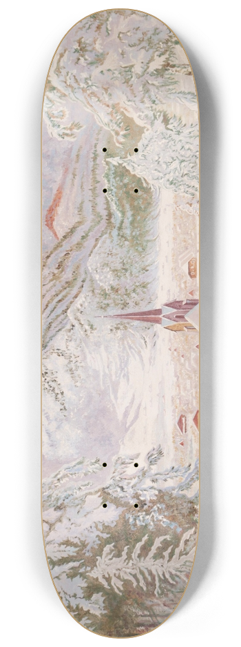 Eduard Kasparides - Blick auf Garmisch-Partenkirchen 8.25 inch art skate deck