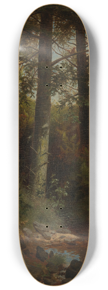 Eduard Leonhardi - Waldeinsamkeit 8.25 inch art skate deck