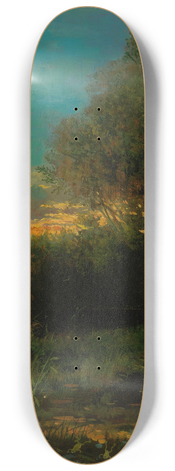 Eduard Majsch - Sunset and Tree Shade 8.25 inch art skate deck