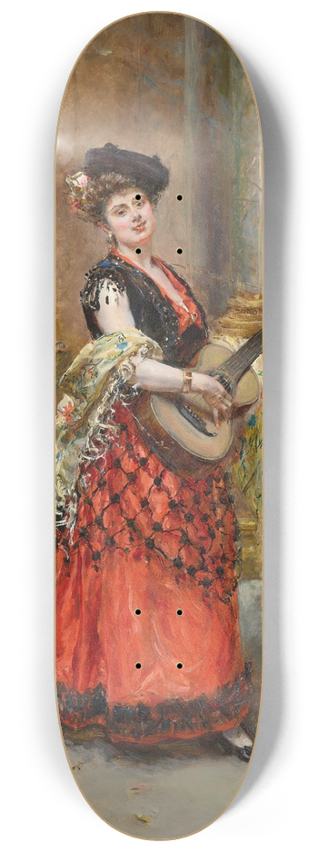 Eduardo Leon Garrido - La Belle Guitariste 8.25 inch art skate deck