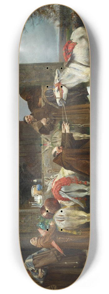 Eduardo Zamacois y Zabala - Returning to the Monastery 8.25 inch art skate deck