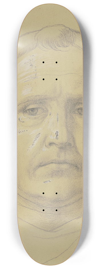 Eduard von Steinle - A monks head 8.25 inch art skate deck