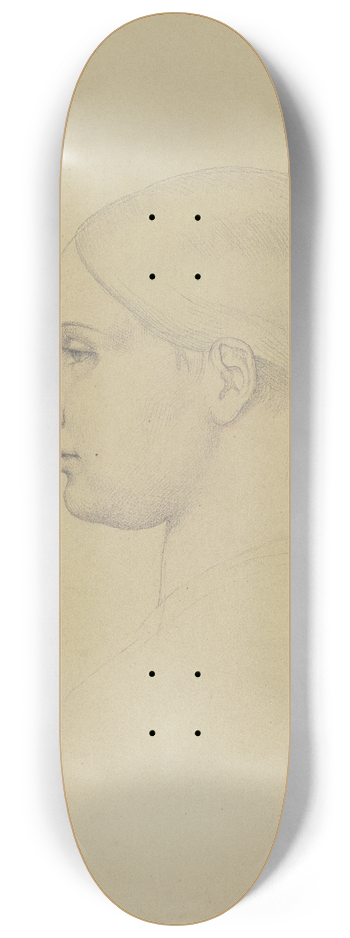 Eduard von Steinle - Antonie von Blittersdorf im Profil nach links 8.25 inch art skate deck