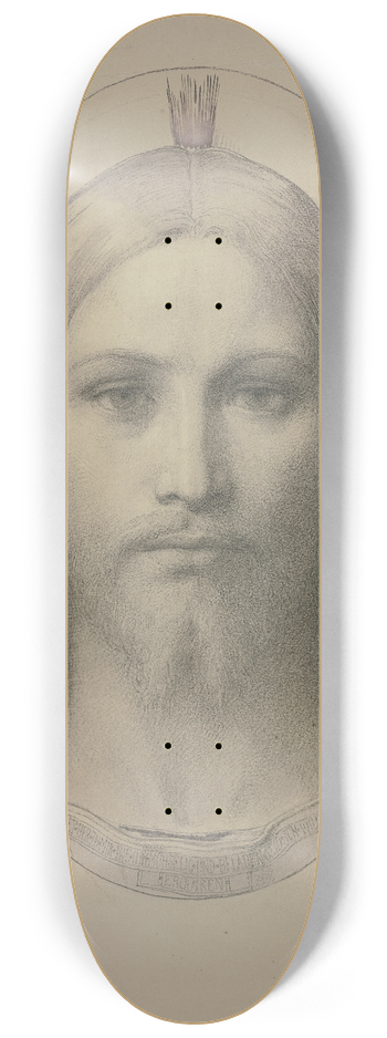 Eduard von Steinle - Christs head 8.25 inch art skate deck