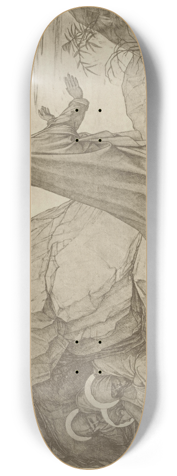 Eduard von Steinle - Christus am Oelberg 8.25 inch art skate deck