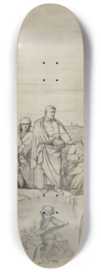 Eduard von Steinle - Die Renaissance und neuere Zeit 8.25 inch art skate deck