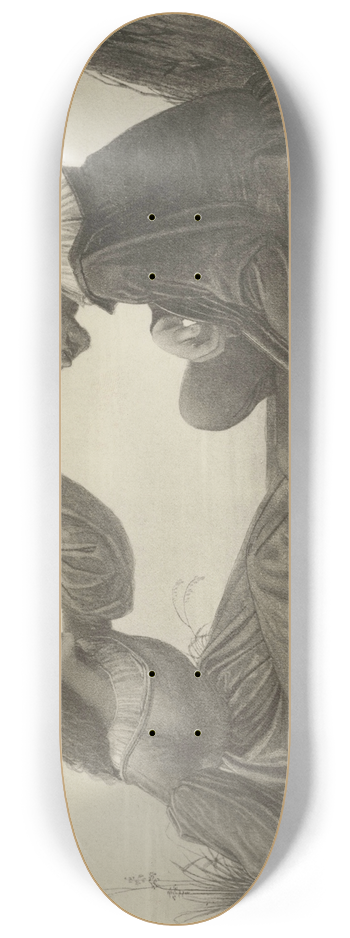 Eduard von Steinle - Idylle 8.25 inch art skate deck