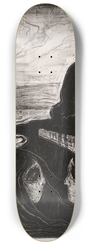 Edvard Munch - Attraction I 8.25 inch art skate deck