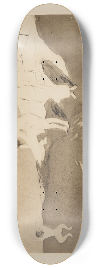 Edvard Munch - Bathing Women 8.25 inch art skate deck
