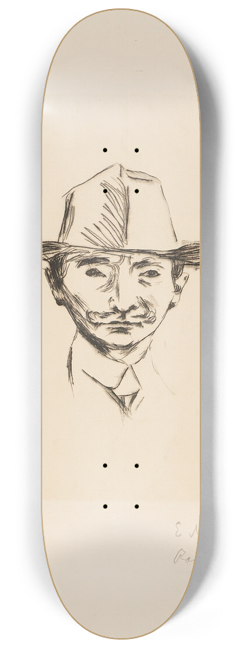 Edvard Munch - Emanuel Goldstein 8.25 inch art skate deck