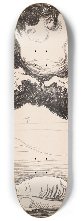 Edvard Munch - Harpy 8.25 inch art skate deck