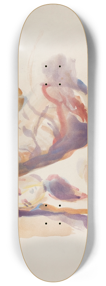 Edvard Munch - Liggende akt 8.25 inch art skate deck