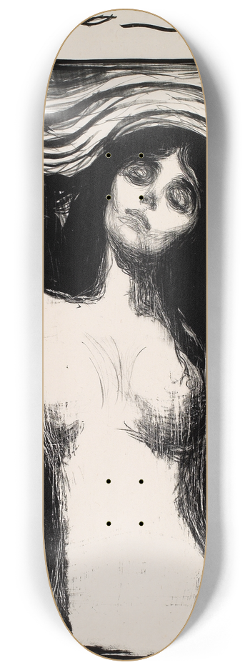 Edvard Munch - Madonna 8.25 inch art skate deck