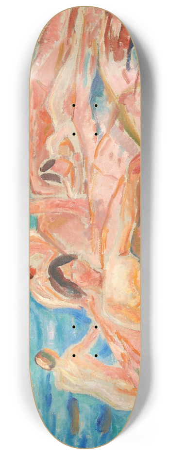 Edvard Munch - Midsummer 8.25 inch art skate deck