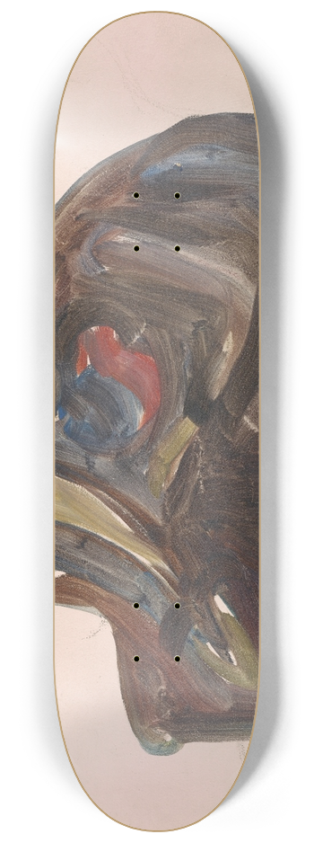 Edvard Munch - Set Design for Henrik Ibsens Ghosts 8.25 inch art skate deck