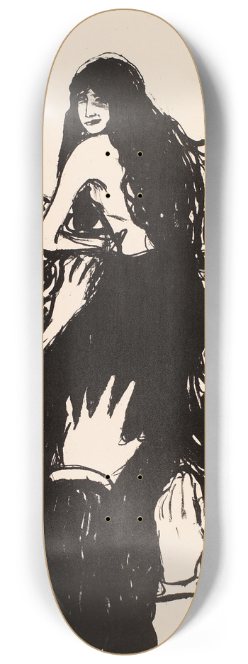 Edvard Munch - The Hands 8.25 inch art skate deck
