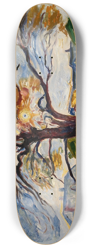 Edvard Munch - The Oak 8.25 inch art skate deck