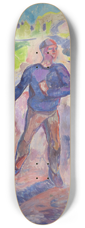 Edvard Munch - The Sower 8.25 inch art skate deck