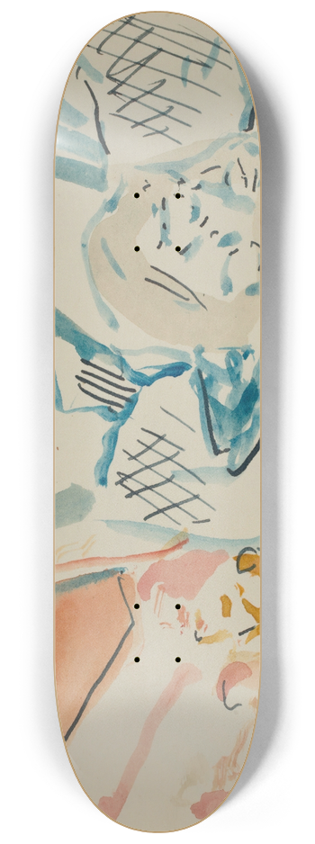Edvard Munch - Untitled 8.25 inch art skate deck