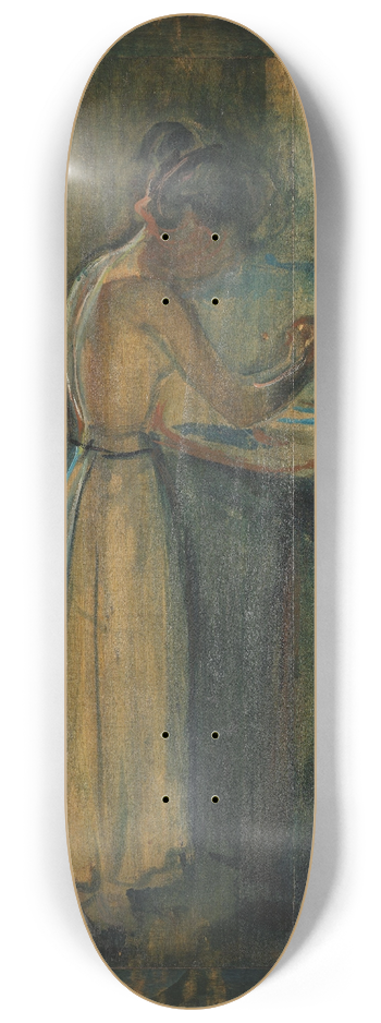 Edvard Munch - Young Woman Washing herself 8.25 inch art skate deck