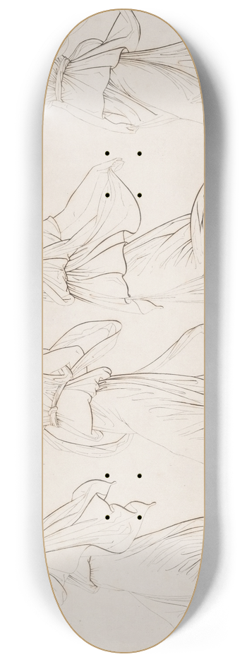Edvard Sonne - Fremstilling med dansende kvinder 8.25 inch art skate deck