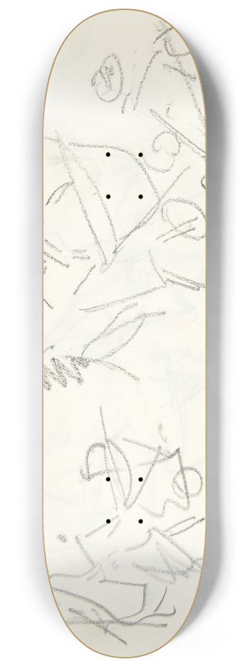 Edvard Weie - Kompositionsstudie til Langelinje-billedet 8.25 inch art skate deck