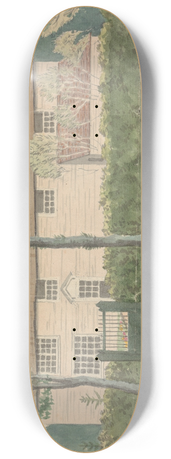 Edward Francis Burney - Farmhouse 8.25 inch art skate deck