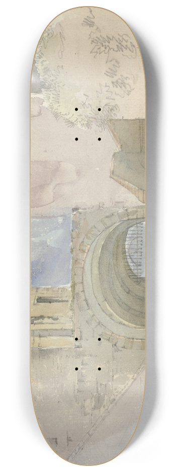 Edward Hastings - Gateway at Bamburgh Castle 8.25 inch art skate deck