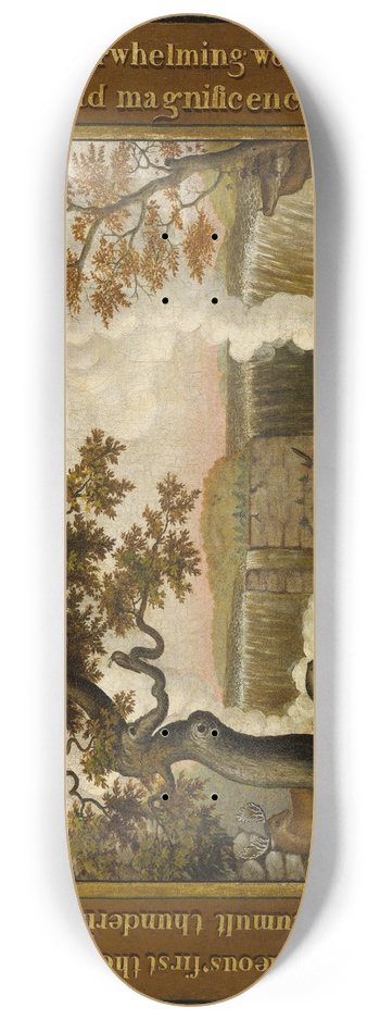 Edward Hicks - The Falls of Niagara 8.25 inch art skate deck