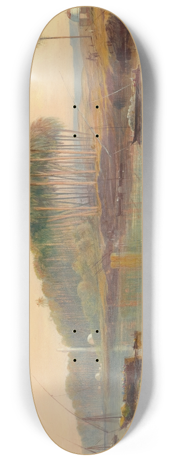 Edward Lear - Sheik Abadeh On The Nile 8.25 inch art skate deck