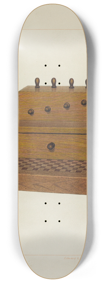 Edward L. Loper - Sewing Kit and Spool Box 8.25 inch art skate deck