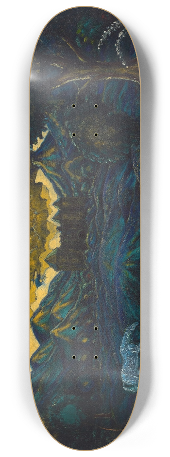 Edward Middleton Manigault - Landscape with a Horse 8.25 inch art skate deck