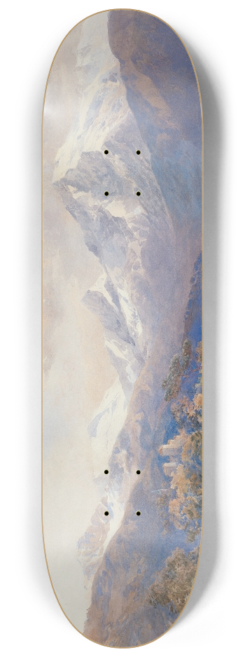 Edward Theodore Compton - Blick auf den Ortler von St. Valentin 8.25 inch art skate deck