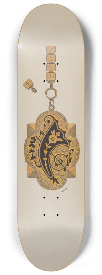 Edward White - Locket 8.25 inch art skate deck