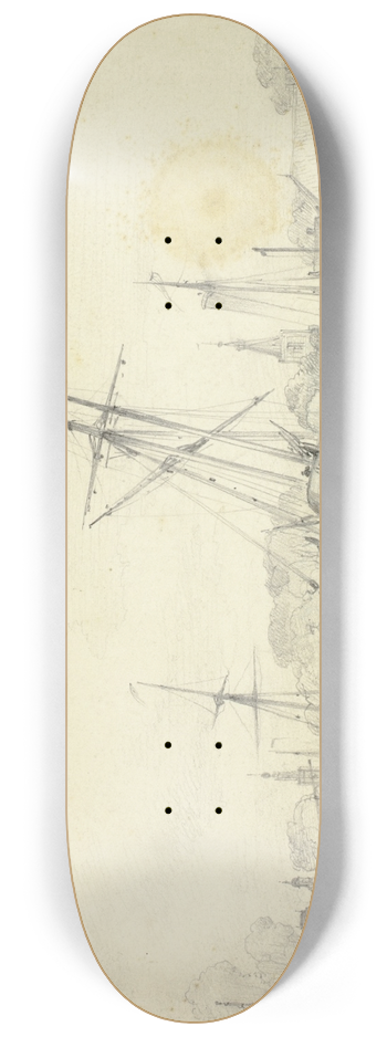 Edward William Cooke - Edam 8.25 inch art skate deck