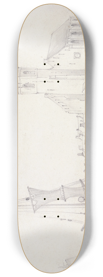 Edward William Cooke - Katwyk 8.25 inch art skate deck