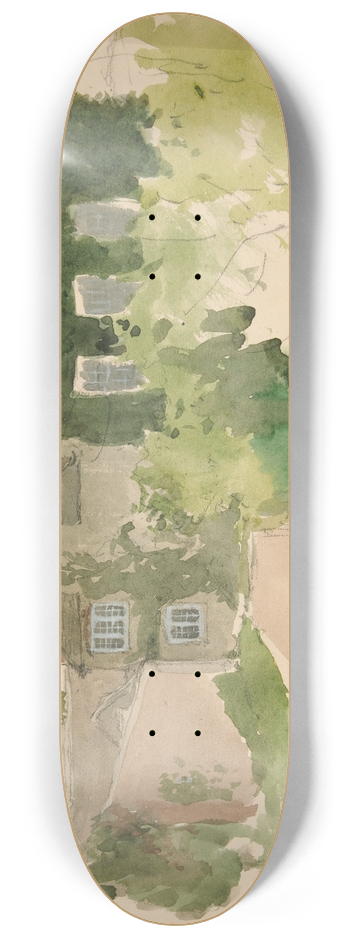 Edwin Austin Abbey - ArchitecturalStudy II 8.25 inch art skate deck