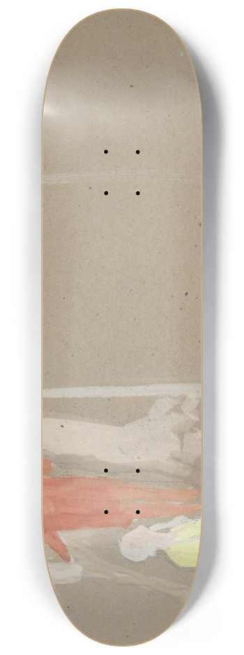 Edwin Austin Abbey - Group of figures 8.25 inch art skate deck