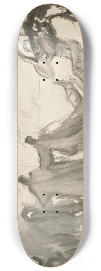 Edwin Austin Abbey - Rough sketch for theDance 8.25 inch art skate deck