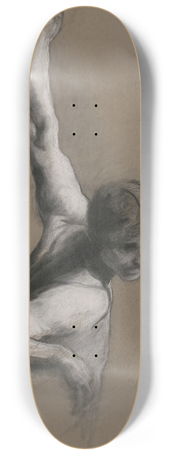 Edwin Austin Abbey - Study forScience 8.25 inch art skate deck