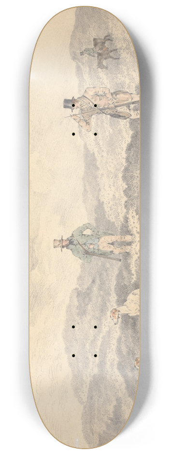 Edwin Gill - Grouse Shooting 8.25 inch art skate deck