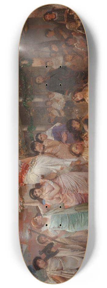Edwin Howland Blashfield - A Roman Wedding Procession 8.25 inch art skate deck