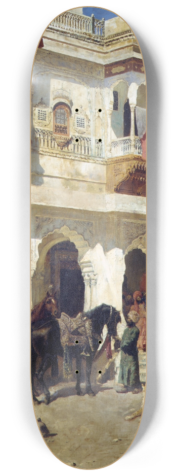 Edwin Lord Weeks - The Rajah Starting on a Hunt 8.25 inch art skate deck