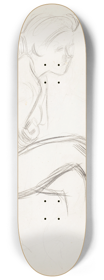 Eero Jrnefelt - Alastonmalli. Todennkisesti 1909. 8.25 inch art skate deck