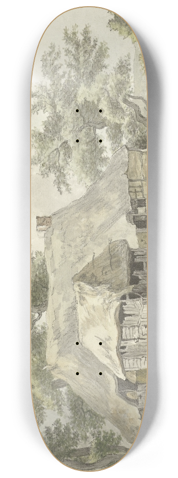 Egbert van Drielst - Boerderij te Eext, Drenthe 8.25 inch art skate deck