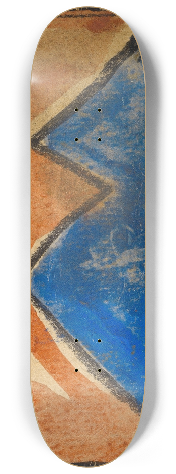 Egon Schiele - Abstrahierte Landschaft 8.25 inch art skate deck