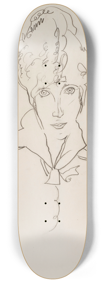 Egon Schiele - Bildnis Edith Schiele 8.25 inch art skate deck