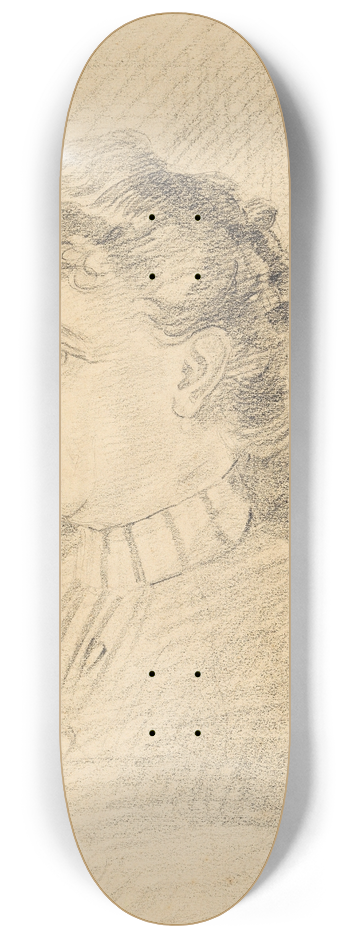 Egon Schiele - Damenportrt 8.25 inch art skate deck