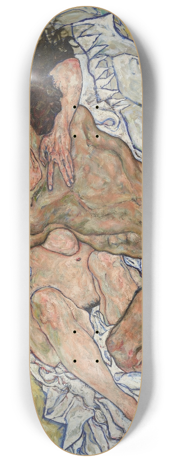 Egon Schiele - Die Umarmung 8.25 inch art skate deck