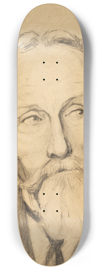 Egon Schiele - Herrenportrt mit Vollbart 8.25 inch art skate deck